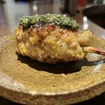 Tsukune + basil sauce