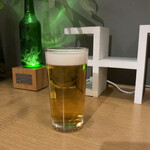 Casual Dining Monsieur Itoh - 夜のランチのワンドリンクは生ビールにした。