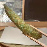 ぬま田 - 天ぷら用に作られたスナップエンドウ