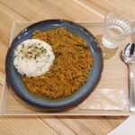 タイシロンカレー - 厚揚げとネギの和風キーマカレー