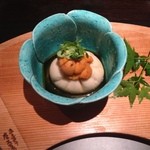 星のや京都 - sea urchin and umami jelly