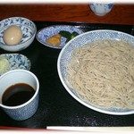 千利庵 - もりそば　735円、煮たまごが美味い