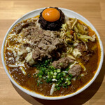 吉田カレー  - ミックス 小（ガーシュリチキングレイビーMIX）・豚・チーズ・アチャール・松坂ポークの切り落とし煮込み