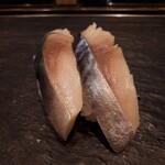 寿司 魚がし日本一 - 〆サバ２貫２４０円