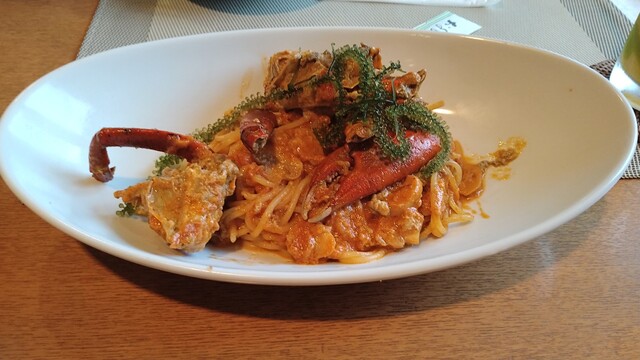 『ガザミパスタ それの為に』by kiyoとLeo : キッチンイナバ （KITCHEN inaba） - 竹富町その他/沖縄料理 [食べログ]