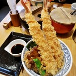 金子屋 - 大海老天丼（ご飯少なめ）