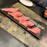 TANSEI - 前菜？の肉寿司（7700円コース）