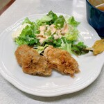 ゆたか食堂 - カキフライ2個