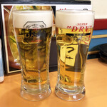 紅葉亭 - 生ビール550円。いつも通りキレキレ。川崎初めは紅葉亭さんで！