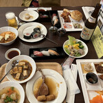 天成園 - 夕飯の一部