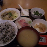 かぶき - カンパチ刺身とイワシあんかけ定食５００円！