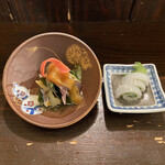 かもめ食堂 - 酢の物&イカ刺し