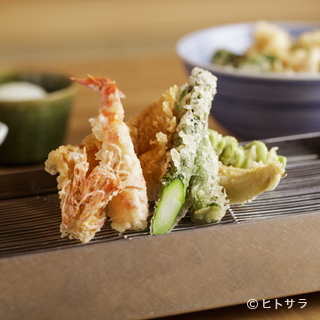 新鮮な食材を使った天ぷらをお楽しみ下さい