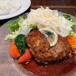 タヴェルナハンバーグ - タヴェルナハンバーグセット＋シーザーサラダ 1408円