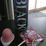 王者-23 - 食後のサービスでもらった飴とゼリーとコーヒー