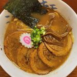 麺屋 湯や軒 - 料理写真:八とんちゃ～しゅう(平打ち麺)950円