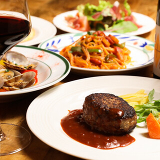 定番の洋食やポルトガル料理まで幅広くご提供