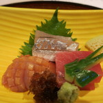 料亭旅館　いちい亭 - お造りも新鮮で美味い♪胡瓜がツバメ♪
