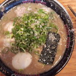 無鉄砲 - とんこつラーメン大盛り半熟味玉トッピング