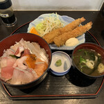 島作 - ミニ丼セットランチ　¥1000(税込)