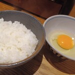 麺屋ぬかじ - 卵かけご飯@無料サービス