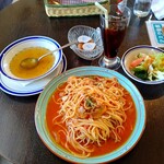 194026562 - 【2023.1.11(水)】海と幸のトマトソーススパゲッティランチ(並盛・220g)1,000円