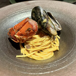 まさら庵TAKUMI - ムール貝、オーマル海老の三輪そうめんパスタ