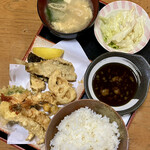 天ぷら割烹 いけだ - 天ぷら定食900円ご飯大盛＋50円