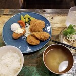 Izakaya Baru Gu - Aランチ・チキンカツ。