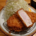 とんかつ 檍 横浜馬車道店 - ランチロースかつ定食（1200円税込）
