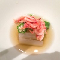 鉄板焼 濠 - 「沙-SHA-」(¥13,650)：桜海老とフキの煮物
