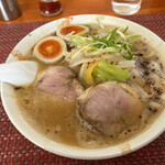 麺や 福々三座 - 三座（煮玉子トッピング）