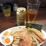 麺や 紡 - ヱビスビール350円