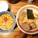 麺屋 悠 - カレーつけそば（950円）と味玉（100円）