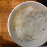 麺屋 悠 - サービスの半ライス