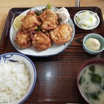 三楽食堂 - 料理写真:から揚げ定食