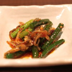 豚田馬場 - お通し　（？のナムル）