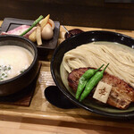 麺家 幸先坂 - 厚切焼豚つけ麺 プラス特製盛り