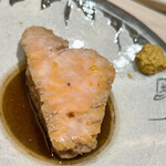 Ginza Sushi Nakahisa - 鮟肝です。薬味は和芥子でした
