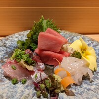 鮨しいな - 刺身3品