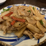 中国料理 天祥 - 豚肉と長芋の炒め物
