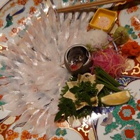 対馬のどぐろとイカ活き造り 博多 魚蔵 都ホテル店 - 