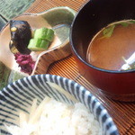 やげんぼり  - 2013/6　ご飯・赤出汁・香の物