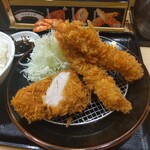 とんかつはまや - 海老ひれ定食