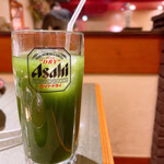 焼肉 加茂川 - 青汁(280円)  お野菜不足もコレで解消!!
      撮る前に少し飲んじゃいました( ˊᵕˋ ;)