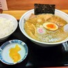 Etsura Men - 背脂煮干ラーメン　740円　ライス　180円