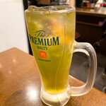 巣鴨ときわ食堂 - 【2022年11月】緑茶ハイ(中)520円。