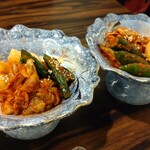 やきにくホルモン 幸心 - りゅうくんのキムチの盛り