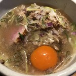 鴨出汁中華蕎麦 麺屋yoshiki - 鴨出汁塩蕎麦&鴨挽肉丼