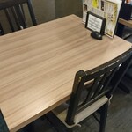 カレー食堂 サンサーラ - こちらのテーブル席に座りました(^^)v